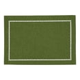 thumbnail image 1 of Saro Lifestyle Table Placemats With Laser-Cut Hemstitch Design (Set of 4) Green, 1 of 5