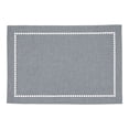 thumbnail image 1 of Saro Lifestyle Table Placemats With Laser-Cut Hemstitch Design (Set of 4) Grey, 1 of 5