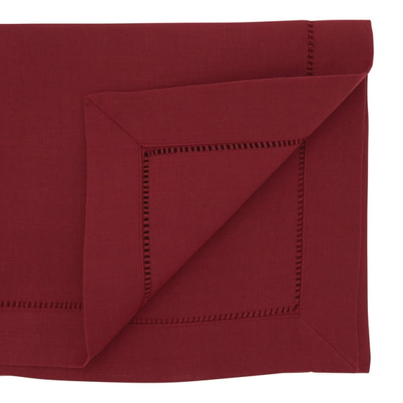 Saro Lifestyle Table Runner With Hemstitched Border