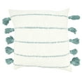 thumbnail image 1 of Saro Lifestyle Tassel Fantasy Stripe Poly Filled Throw Pillow, 1 of 3