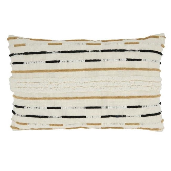 Saro Lifestyle Textured Touch Corded Poly Filled Throw Pillow