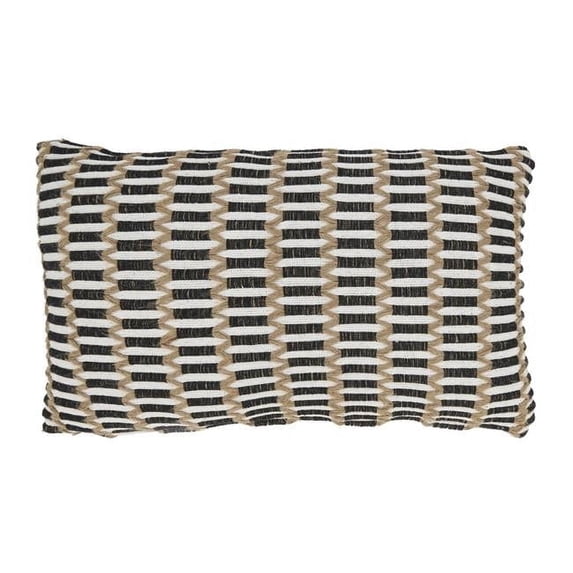 Saro Lifestyle Textured Weave Poly Filled Throw Pillow