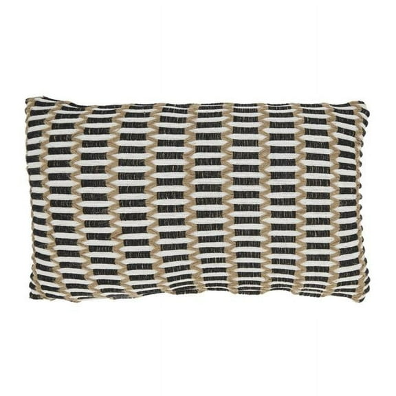 Saro Lifestyle Textured Weave Throw Pillow Cover