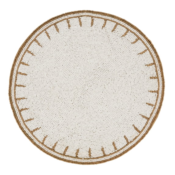 Saro Lifestyle Timeless Glamour Beaded Placemat (Set of 4)