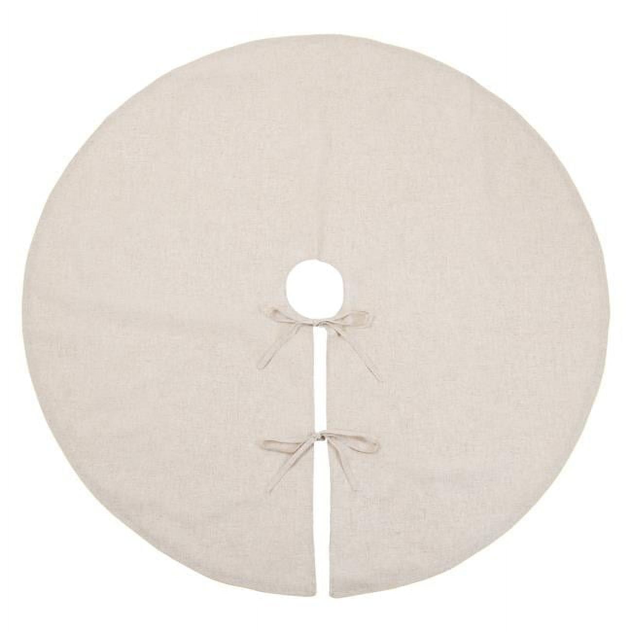 Toscana 84" Gold Linen Blend Christmas Tree Skirt