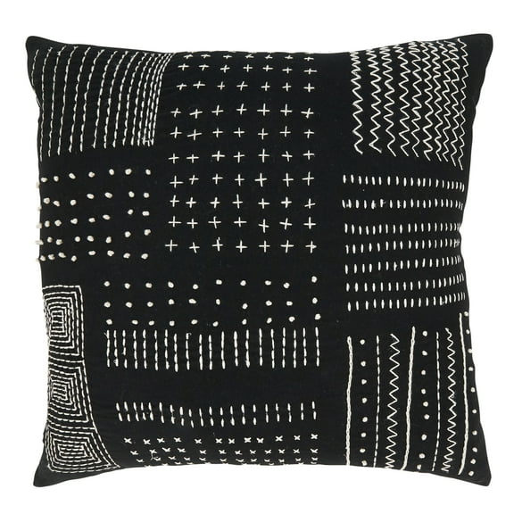 Saro Lifestyle Tribal Treasures Embroidery Throw Pillow Cover