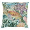 thumbnail image 1 of Saro Lifestyle Tropical Turtle Print Poly Throw Pillow, 1 of 5