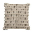 thumbnail image 1 of Saro Lifestyle Tufted Block Print Poly Filled Throw Pillow, 1 of 1