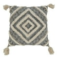 thumbnail image 1 of Saro Lifestyle Tufted Diamond Block Print Throw Pillow Cover, 1 of 5