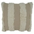 thumbnail image 1 of Saro Lifestyle Tufted Stripe Poly Filled Throw Pillow, 1 of 1