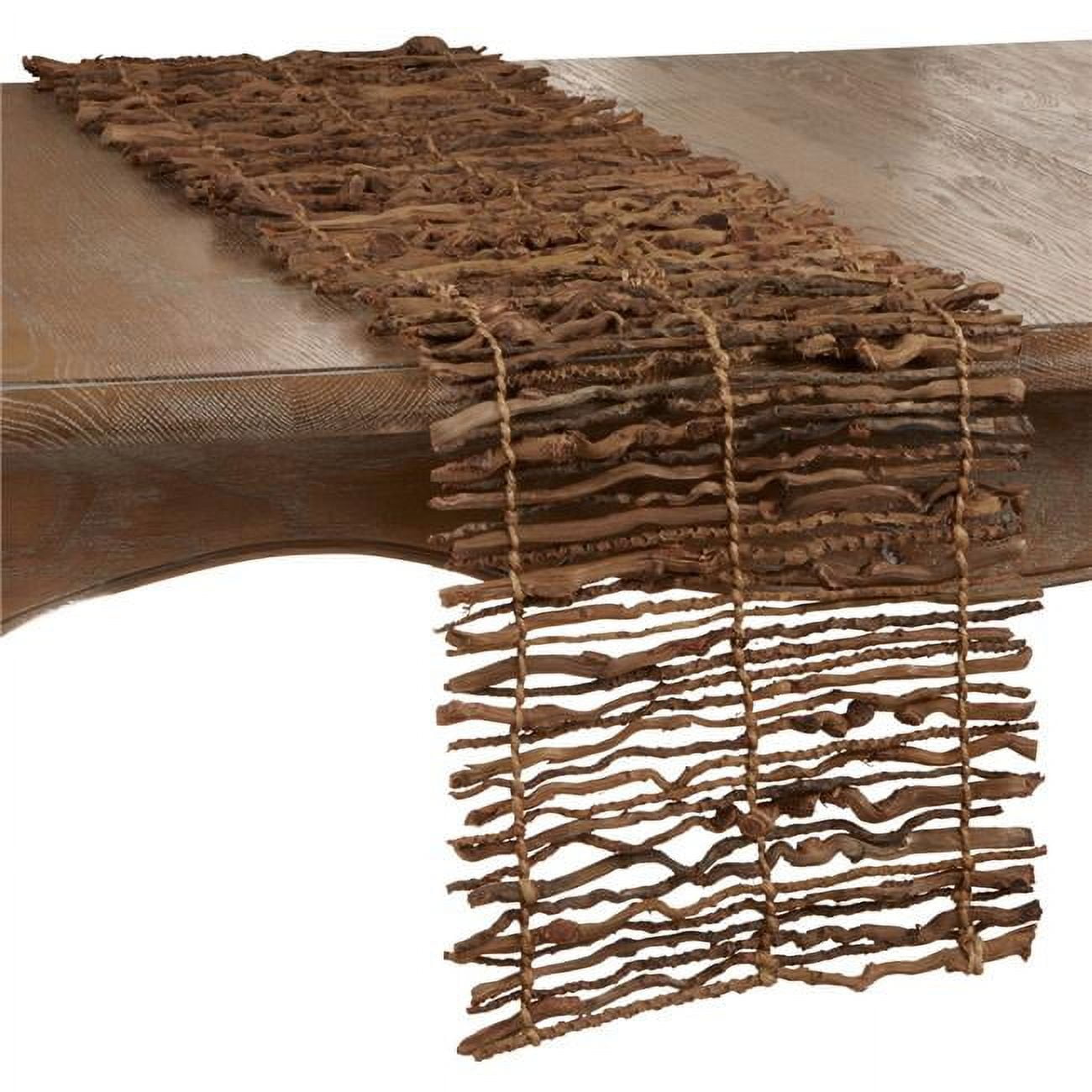 Natural Brown Twig Design Table Runner
