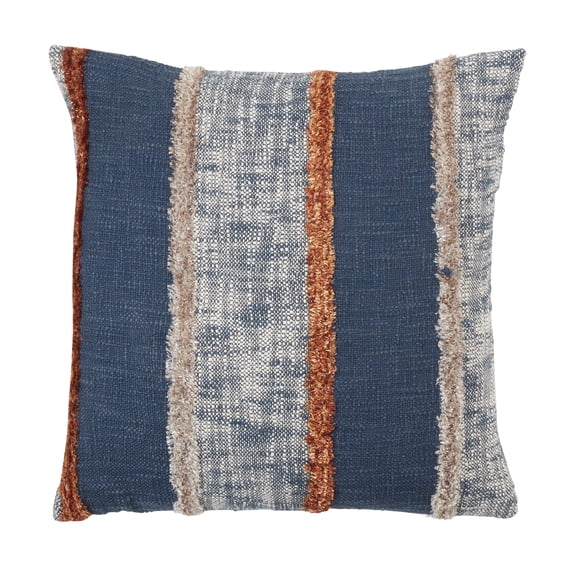 Saro Lifestyle Vertical Striped Design Down Filled Throw Pillow