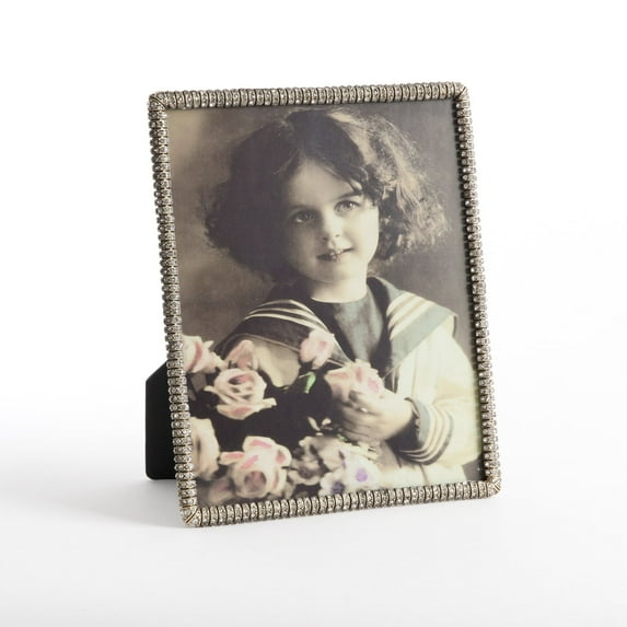 Saro Lifestyle Vintage Rhinestone Jeweled Photo Frame 8x10