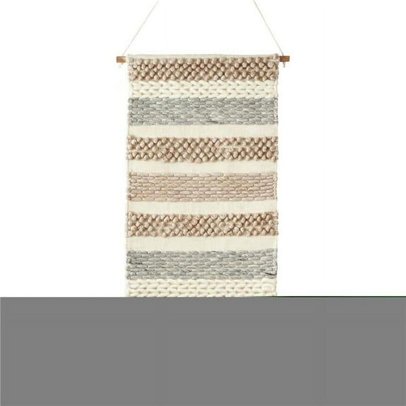 Saro Lifestyle WA232.N 20 x 44 in. Textured Woven Wall Hanging