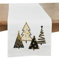 thumbnail image 1 of Saro Lifestyle Whimsical Christmas Trees Table Runner, 1 of 1