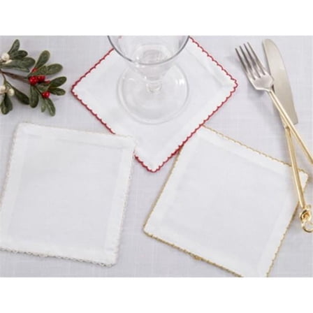 Saro Lifestyle Whip Stitched Table Napkin (Set of 4)