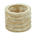 thumbnail image 1 of Saro Lifestyle Wood Ribbed Napkin Ring (Set of 4), 1 of 1