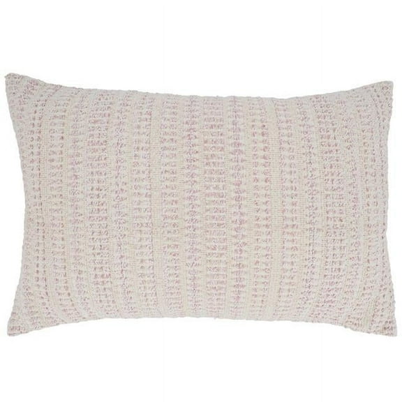 Saro Lifestyle Woven Line Down Filled Throw Pillow