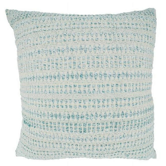 Saro Lifestyle Woven Line Throw Pillow Cover