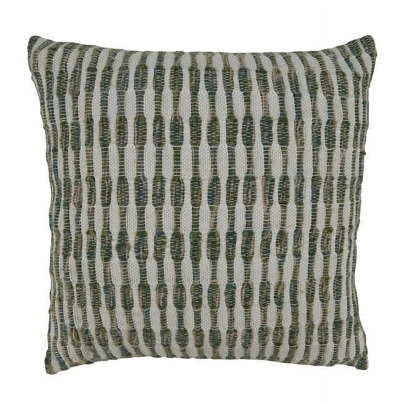 Saro Lifestyle Woven Line Throw Pillow Cover