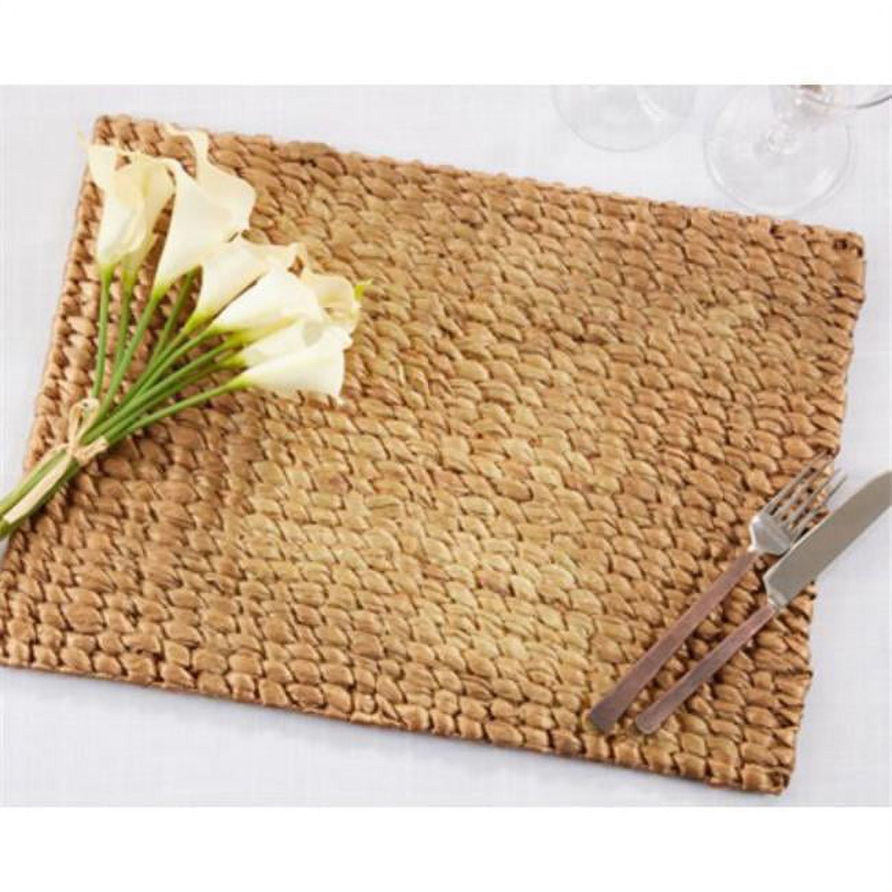 Saro Lifestyle Woven Water Hyacinth Placemat (Set of 4)