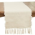 thumbnail image 1 of Saro Lifestyle Woven Wonder Stripe Table Runner, 1 of 1