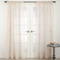 thumbnail image 1 of Saro Lifestyle Zephyr Collection Rod Pocket Sheer Window Curtain Panel, 1 of 5