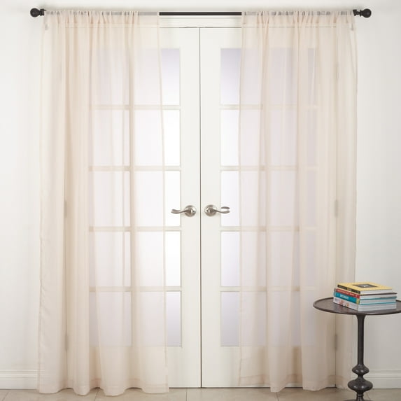 Saro Lifestyle Zephyr Collection Rod Pocket Sheer Window Curtain Panel
