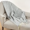 thumbnail image 1 of Saro Sevan Jacquard Throw, 1 of 2