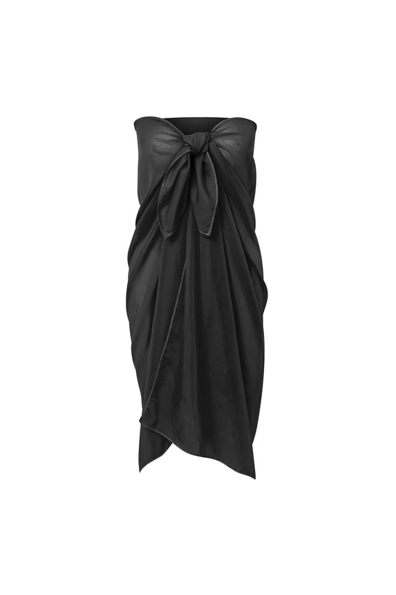 Sarong Swimsuit Coverup for Women Chiffon Long Beach Tie Wrap Skirt Bikini Sheer Scarf Bathing Suit Bottom, 1 Pcs