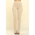thumbnail image 1 of Saronite Basic Knit Full Length High Rise Leggings, Oatmeal (Women's), 1 of 5