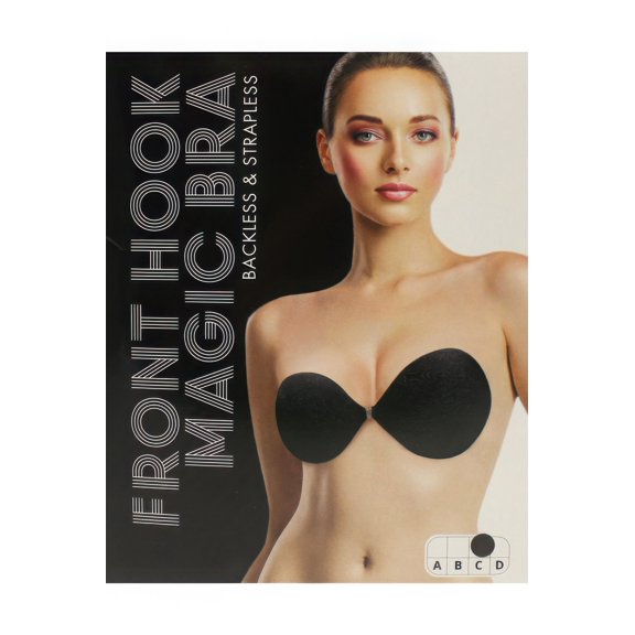 Saronite Front Hook Magic Bra, Black-c