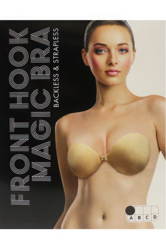 Front Hook Magic Bra, Nude-c