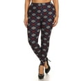 thumbnail image 1 of Saronite Plaid Graphic Printed Full Length High Waisted Leggings, (Women's Plus), 1 of 4