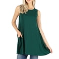 thumbnail image 1 of Saronite Womens Sleeveless Tank Top Summer Blouse Shirt Loose Soft Pocket Workout Layer, 1 of 1