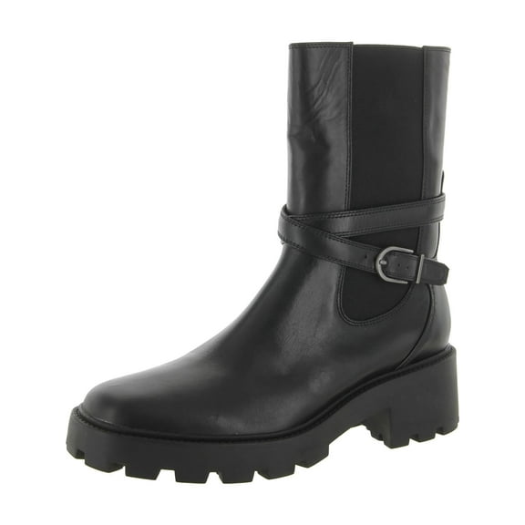 Franco Sarto Women's Emerson Lug Sole Ankle Boot Black 8.5M