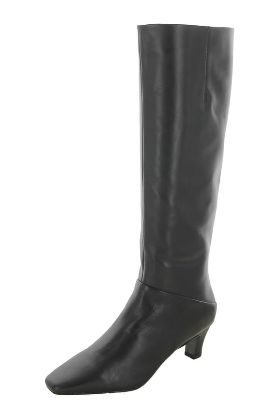 Franco Sarto Women's Andria Pointed Toe Knee High Boot Black Leather 8.5M