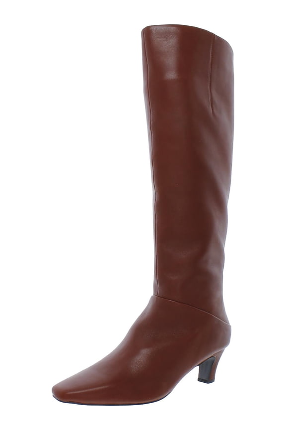 Franco Sarto Women's Andria Pointed Toe Knee High Boot Claret Red Leather 6.5M