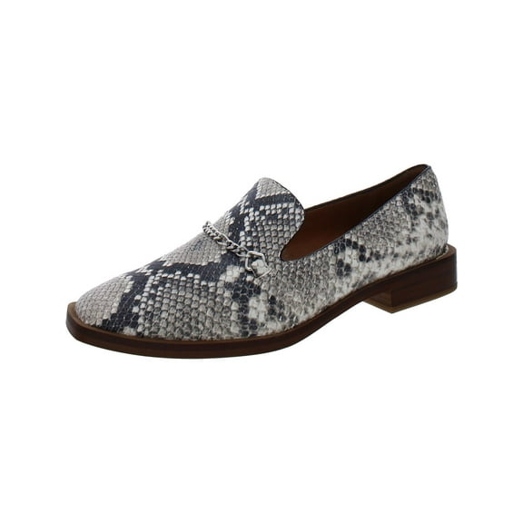 Sarto Franco Sarto Womens Basha Leather Snake Print Loafers