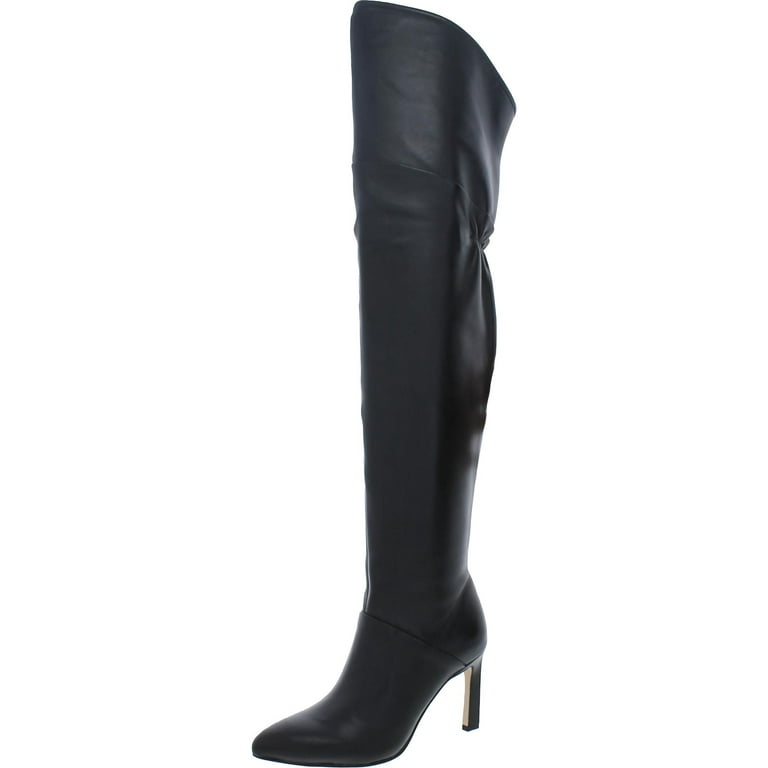 Sarto Franco Sarto Womens Callie Leather Pull On Over The Knee Boots Walmart