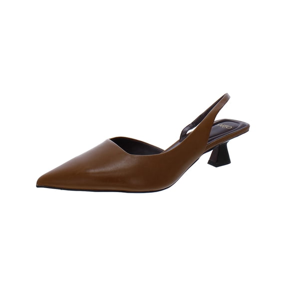 Sarto Franco Sarto Womens Devin Leather Pointed Toe Slingback Heels