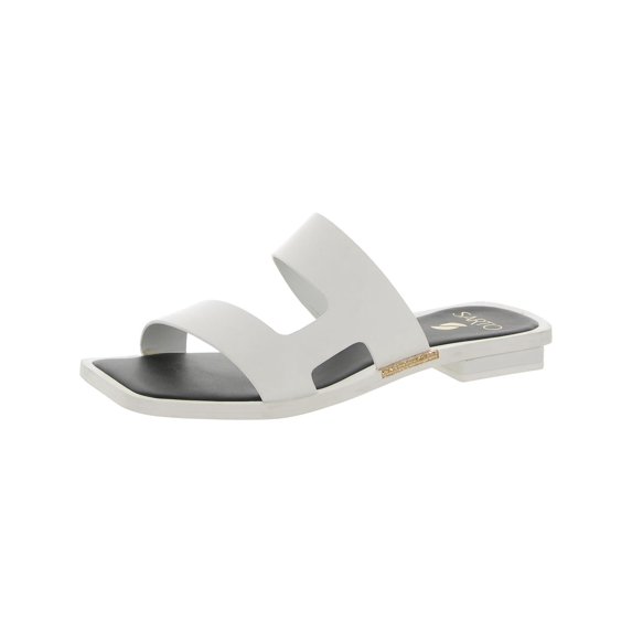 Sarto Franco Sarto Womens Emily Leather Open Toe Slide Sandals