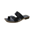 thumbnail image 1 of Franco Sarto Women's Emily Flat Sandal Black Leather 8M, 1 of 3