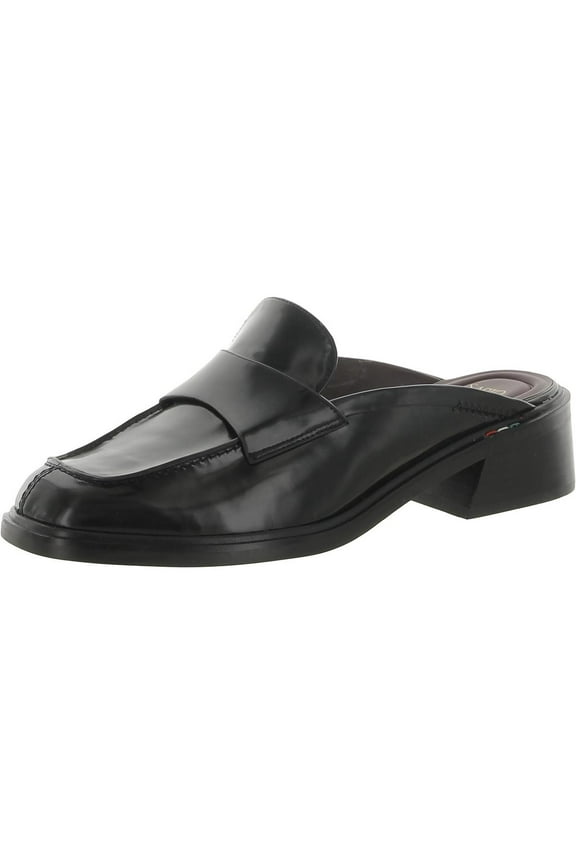 Sarto Franco Sarto Womens Georgie Patent Square Toe Loafer Heels