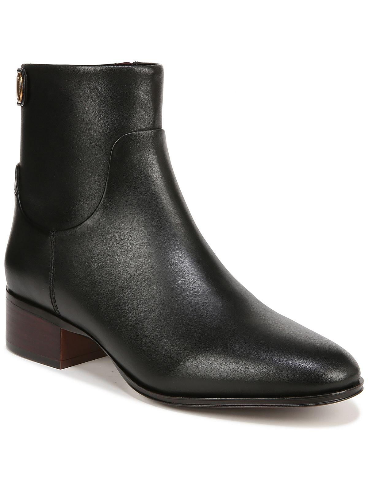 Franco sarto black leather ankle boots best sale