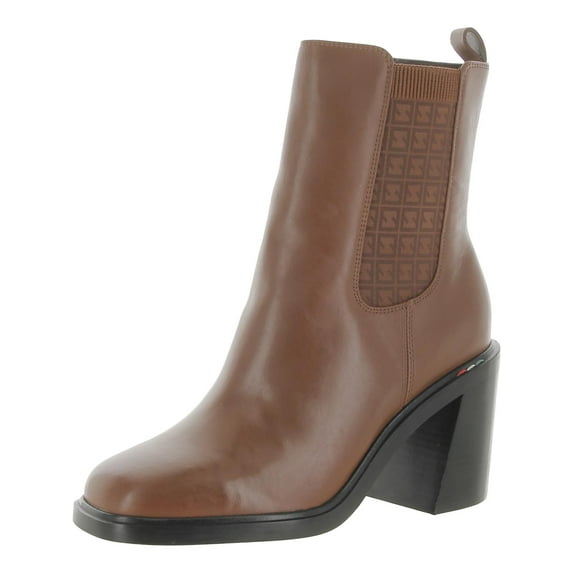 Sarto Franco Sarto Womens Paula Leather Square Toe Chelsea Boots