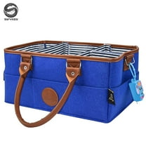 Sarvoza Diaper Caddy Organizer Bag Storage Tote for Baby Stuff Gifts for Moms Blue