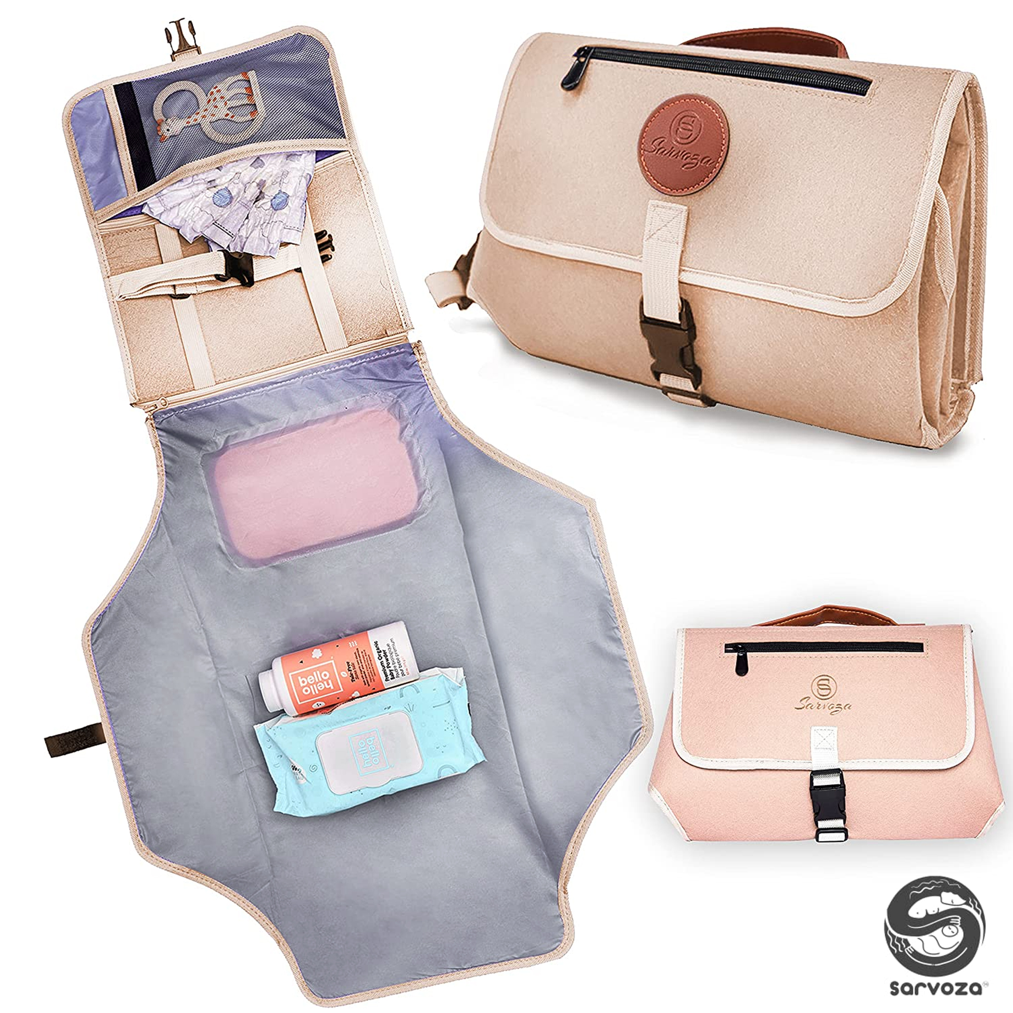 HMOONORY Baby Girl Clothes Baby Nursery Diaper Changing Pad Cover