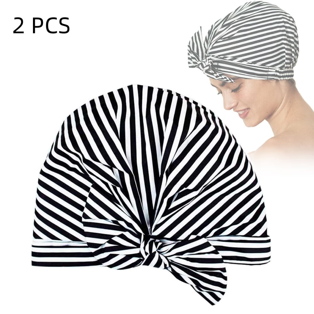 Sarzi Luxury Shower Cap for Women Waterproof,Reusable Shower Caps