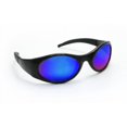 thumbnail image 1 of Sas Safety 5183 Stingers High Impact Safety Glasses - Black Frames/blue Mirrored Lens, 1 of 1